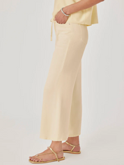 LOUNGE DENIM CROP HONEYSUCKLE