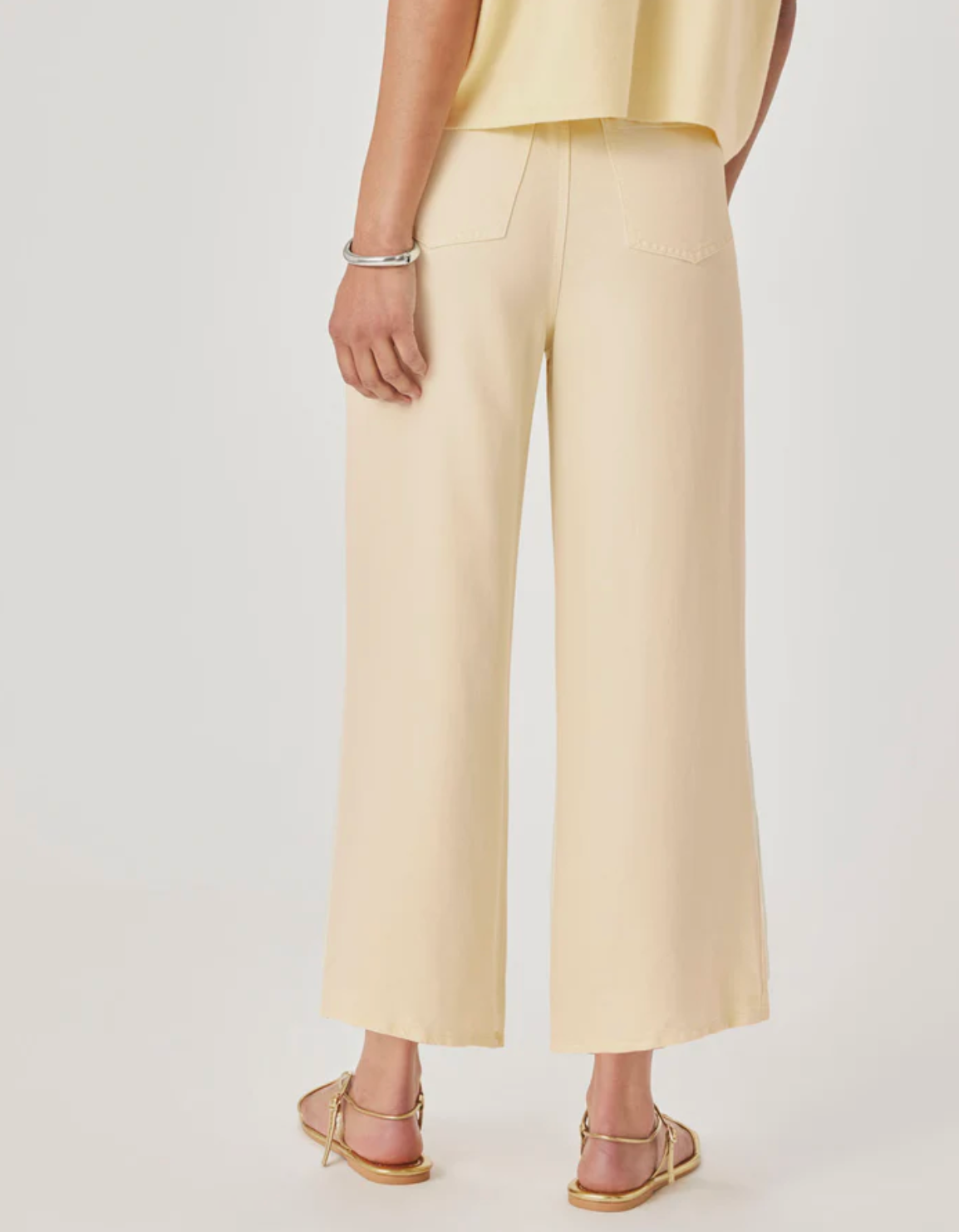LOUNGE DENIM CROP HONEYSUCKLE