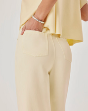 LOUNGE DENIM CROP HONEYSUCKLE