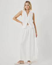 AVA GAUZE WHITE