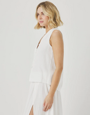 AVA GAUZE WHITE