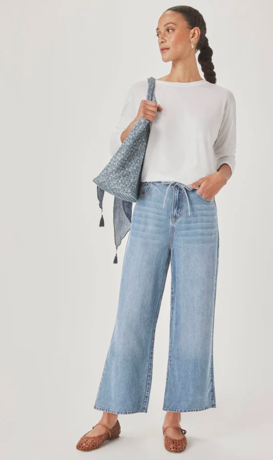 LOUNGE DENIM CROP INDIGO