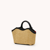 PAUL MINI NOIR RAFFIA
