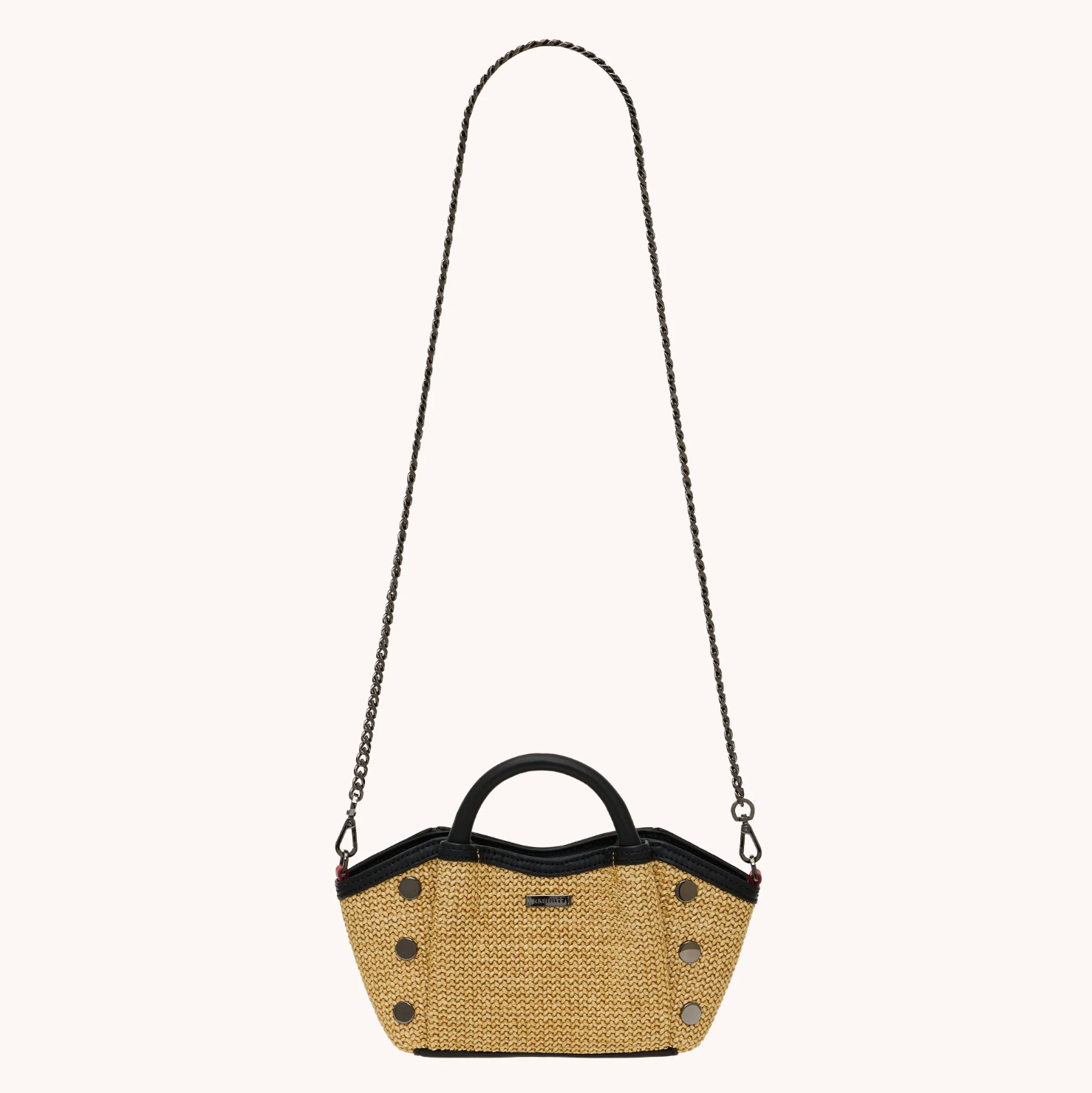 PAUL MINI NOIR RAFFIA