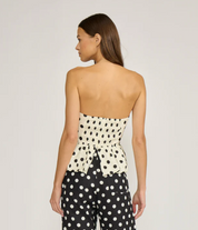 ARIANA STRAPLESS WHITE BLACK