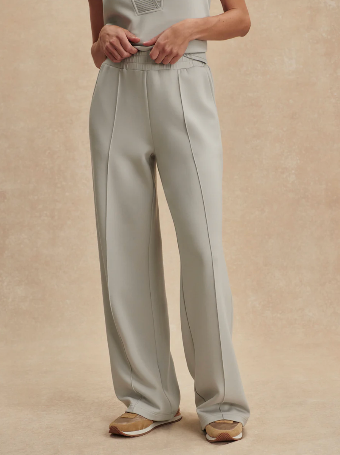 THE WIDE LEG PANT BLUE CLAY