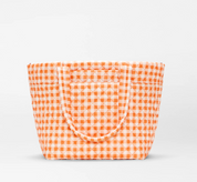 MEDIUM METRO TOTE DELUXE ORANGE GINGHAM