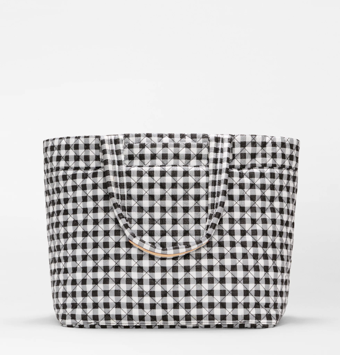 LARGE METRO TOTE DELUXE BLACK GINGHAM
