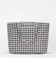 LARGE METRO TOTE DELUXE BLACK GINGHAM
