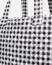 LARGE METRO TOTE DELUXE BLACK GINGHAM