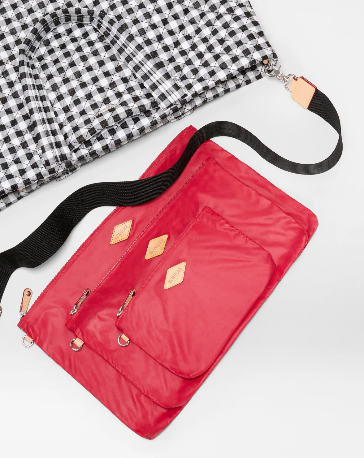 LARGE METRO TOTE DELUXE BLACK GINGHAM