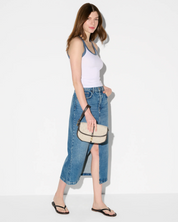 SMALL ASTOR CLUTCH SANDY LINEN