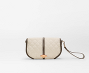 SMALL ASTOR CLUTCH SANDY LINEN