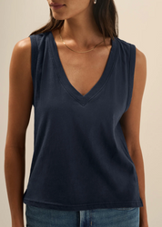 V NECK TANK NAVY