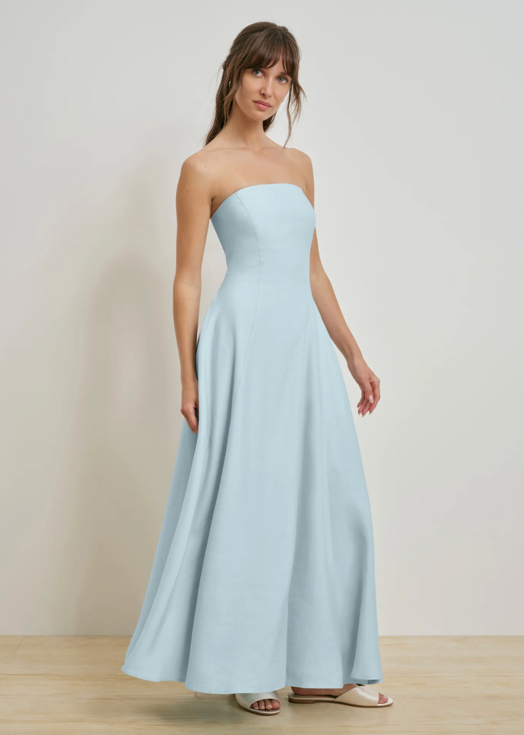 FAVORITE LINEN DRESS AQUA