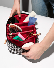 METRO ACCORDIAN ORGANIZER GINGHAM BLACK
