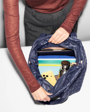 MEDIUM METRO TOTE DELUXE NAVY