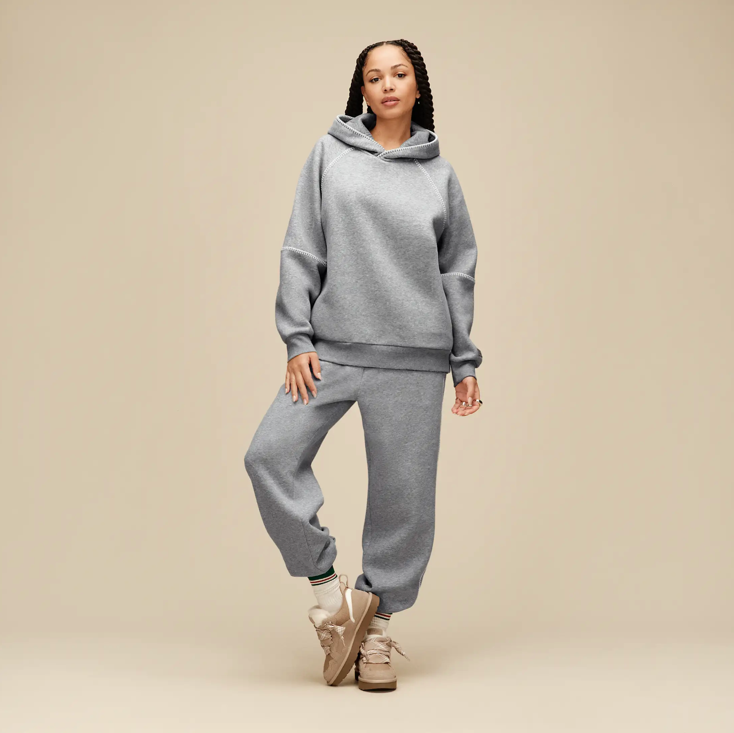 CLASSIC HOODIE GREY HEATHER