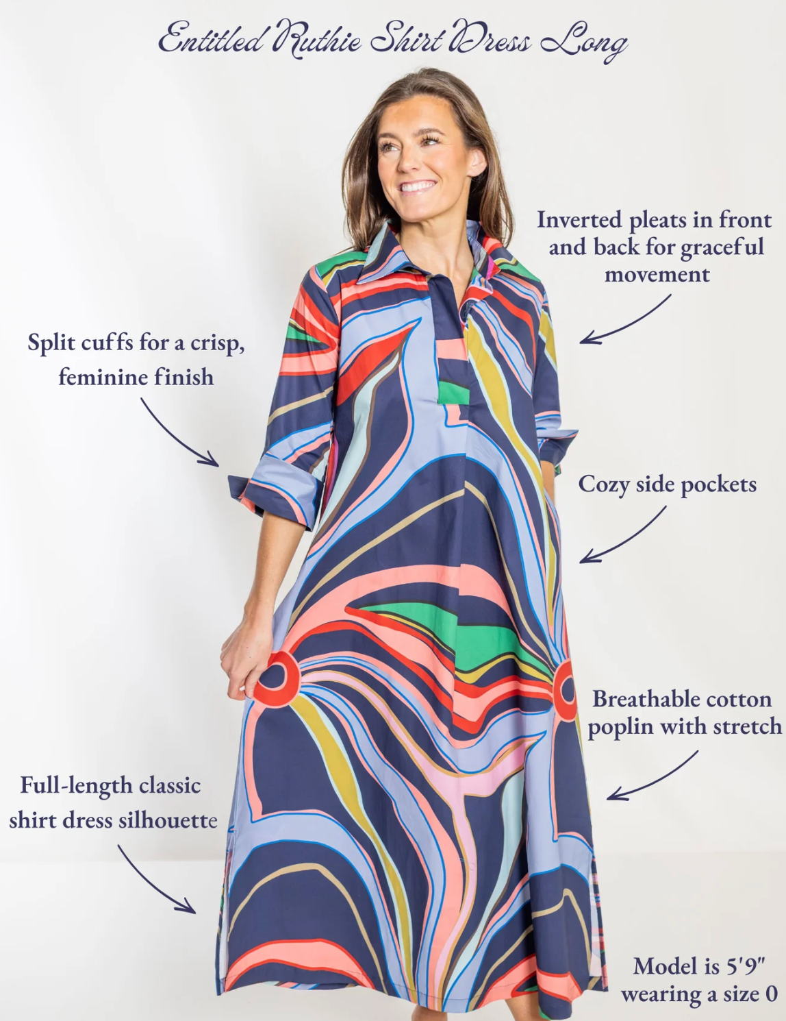 ENTITLED RUTHIE SHIRT DRESS LONG