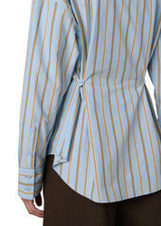 THE CINCHED WAIST SKY STRIPE