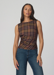 THE MEG CAMEL PLAID
