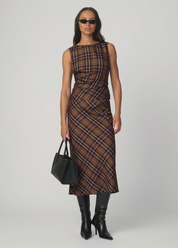 THE MEG CAMEL PLAID