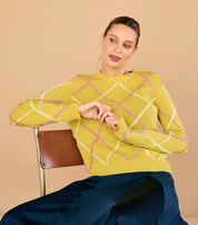 ARGYLE OUTLINE ACID GREEN