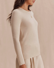 BAMBOO TEE WHEAT HEATHER