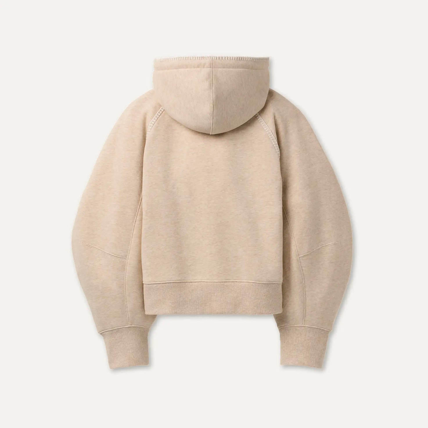 CLASSIC FULL ZIP HOODIE SAND HEATHER