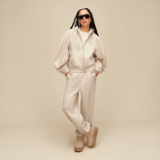 CLASSIC FULL ZIP HOODIE SAND HEATHER
