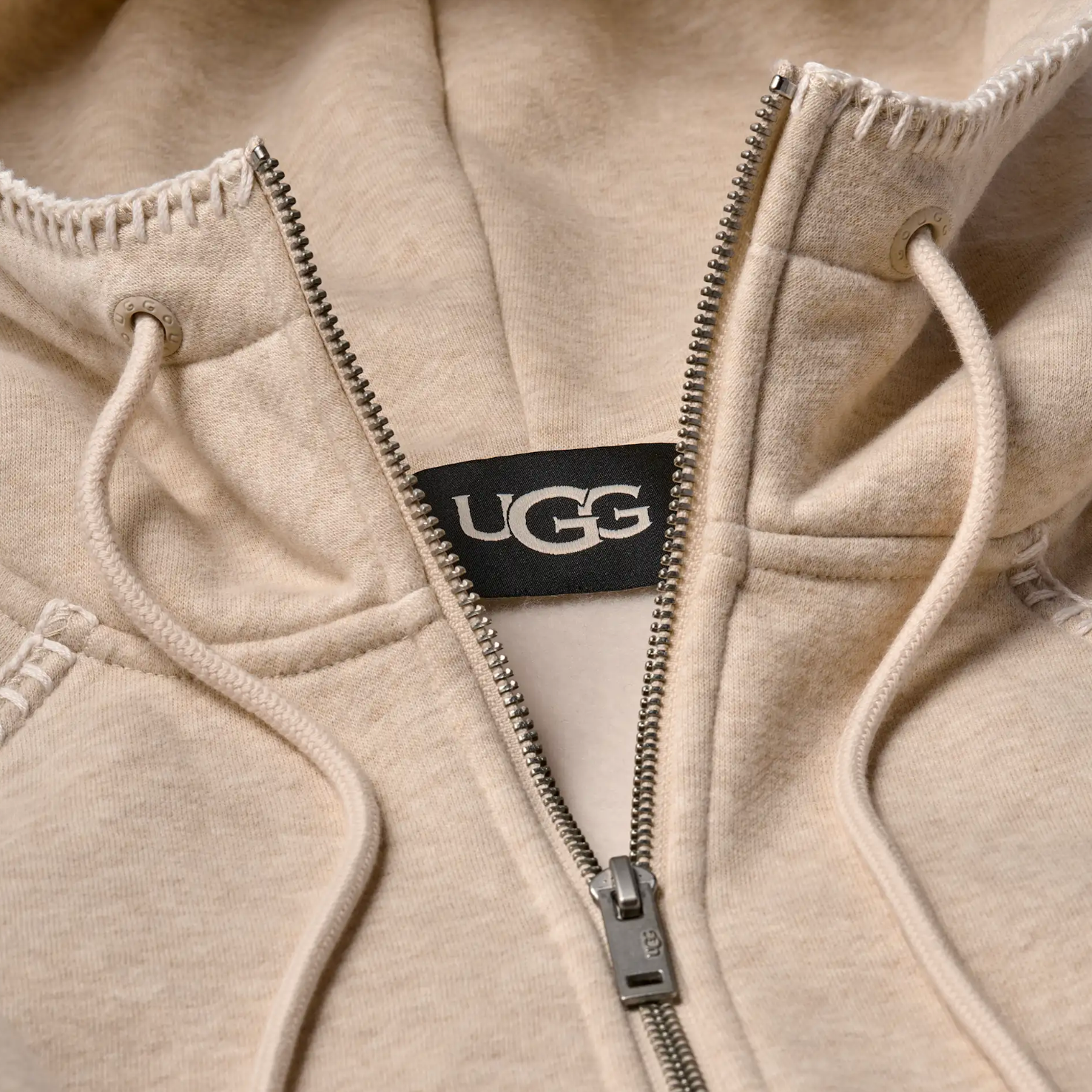 CLASSIC FULL ZIP HOODIE SAND HEATHER