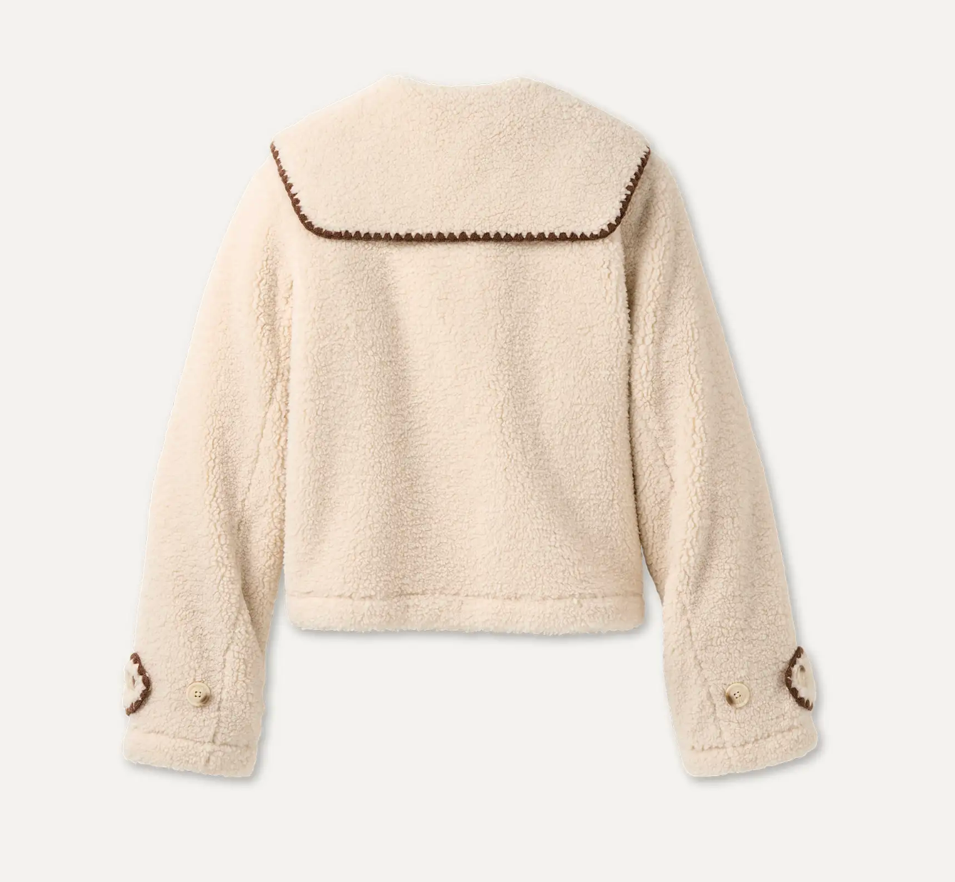 NIKIA COLLARED JACKET CREAM