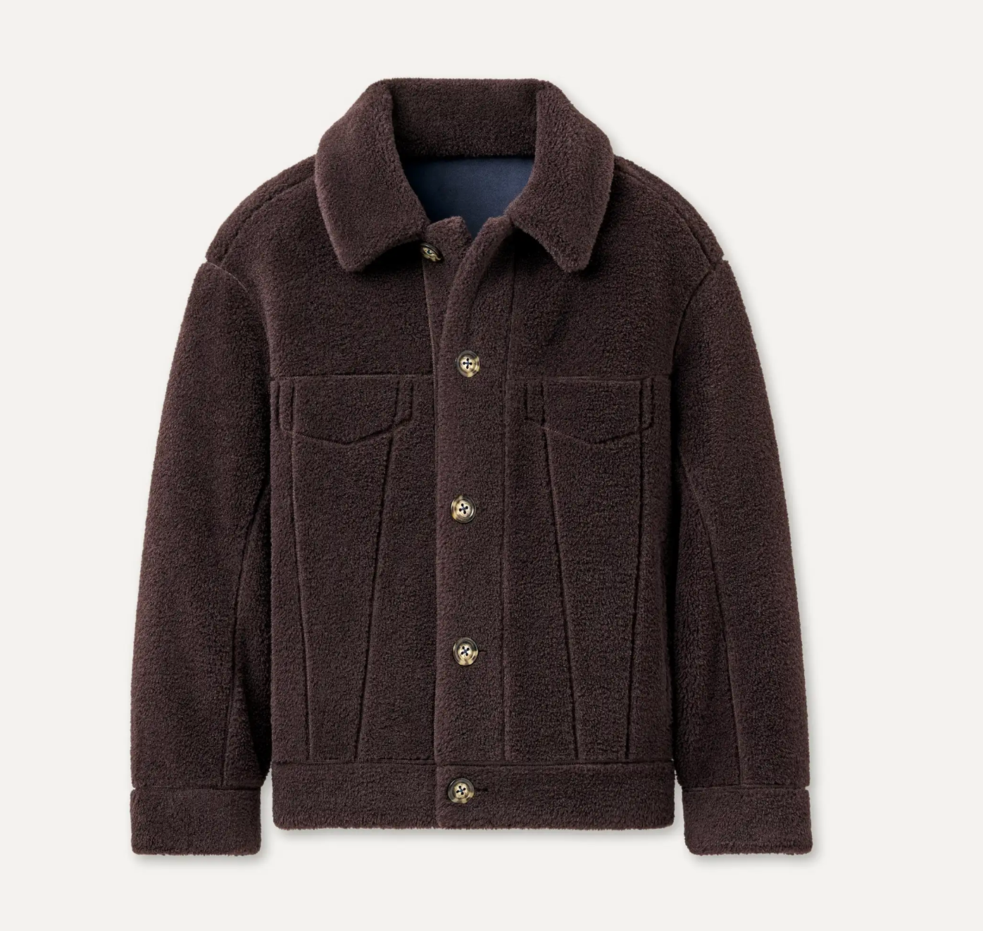 FRANKIE REVERSIBLE TRUCKER JACKET MARINER CARAMEL