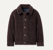 FRANKIE REVERSIBLE TRUCKER JACKET MARINER CARAMEL