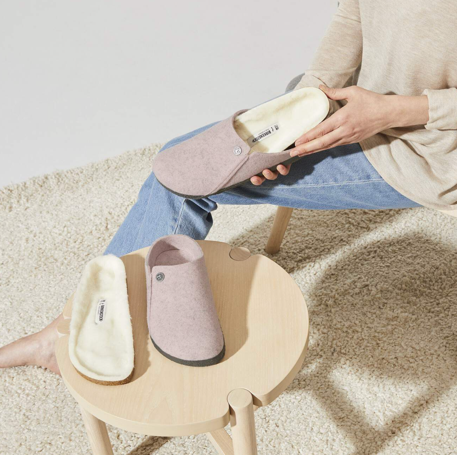 ZERMATT SHEARLING SOFT PINK