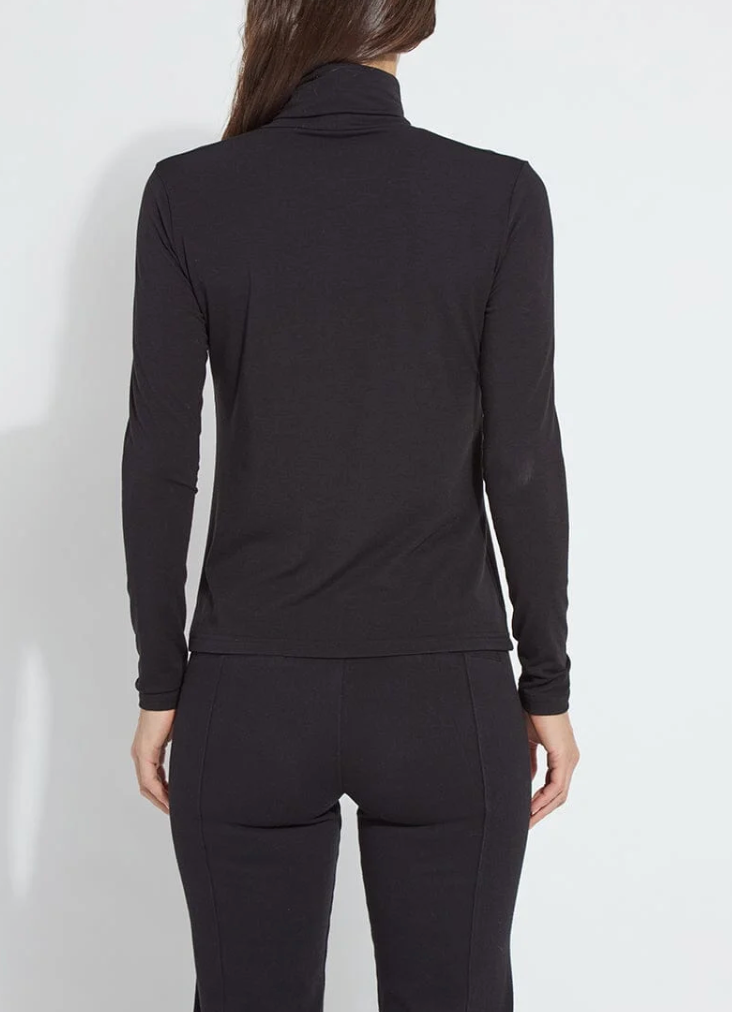 ESSENTIAL LONG SLEEVE TURTLENECK BLACK