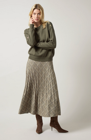 SABRINA SMOKED PLAID GREEN