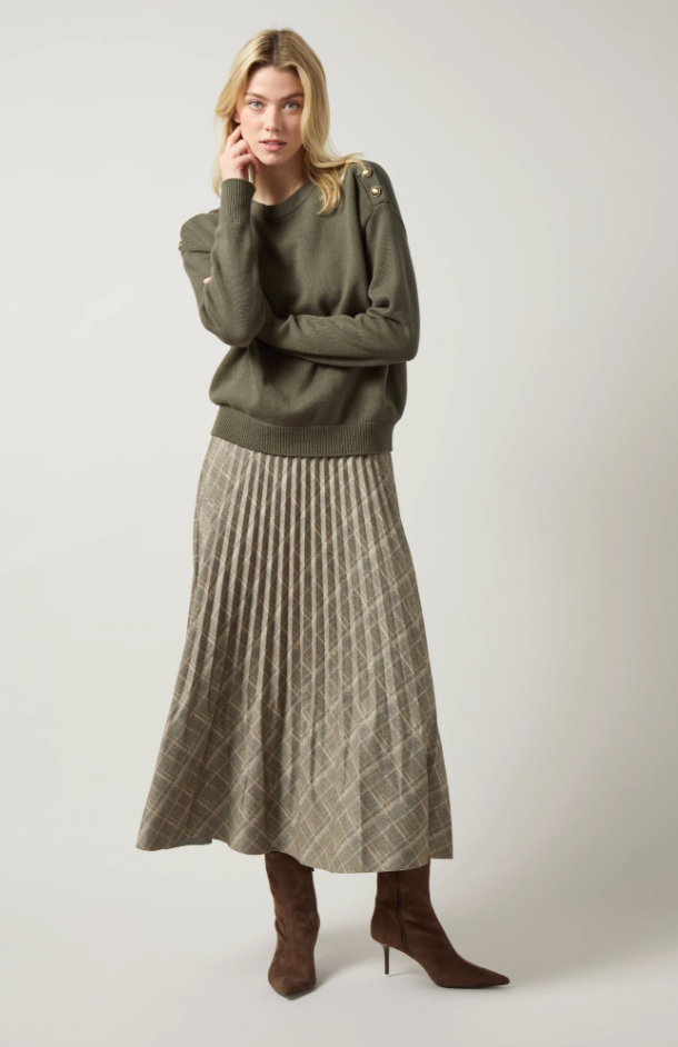 SABRINA SMOKED PLAID GREEN