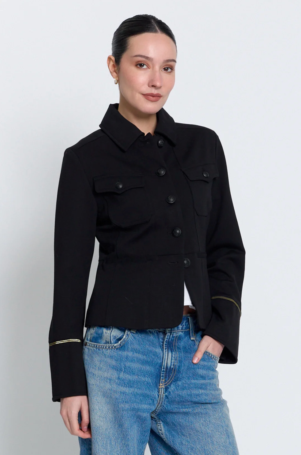 HAZEL MILITARY BLACK