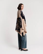 GINNY WRAP CAMEL CHRYSANTHEMUM