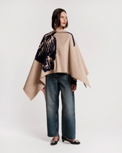 GINNY WRAP CAMEL CHRYSANTHEMUM