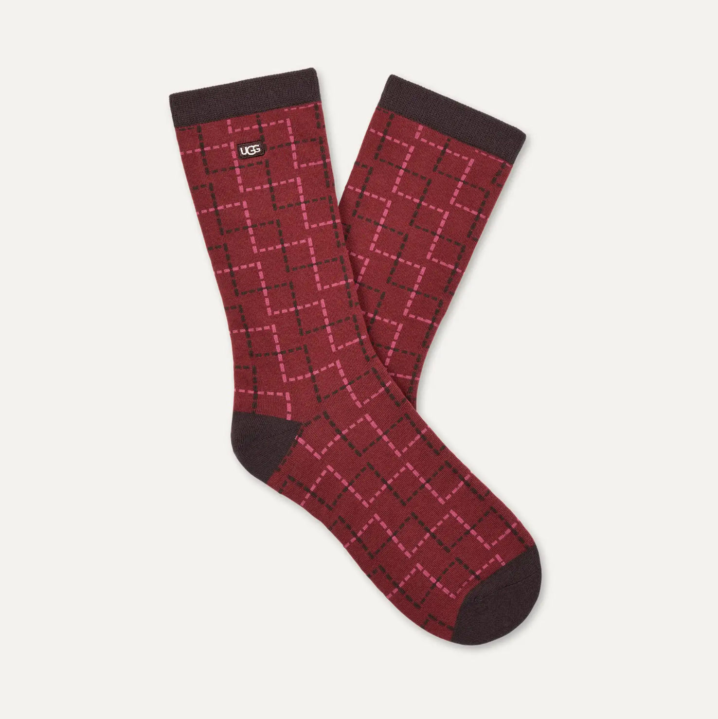CLASSIC CREW 3 PACK SOCKS BOOT BERRY