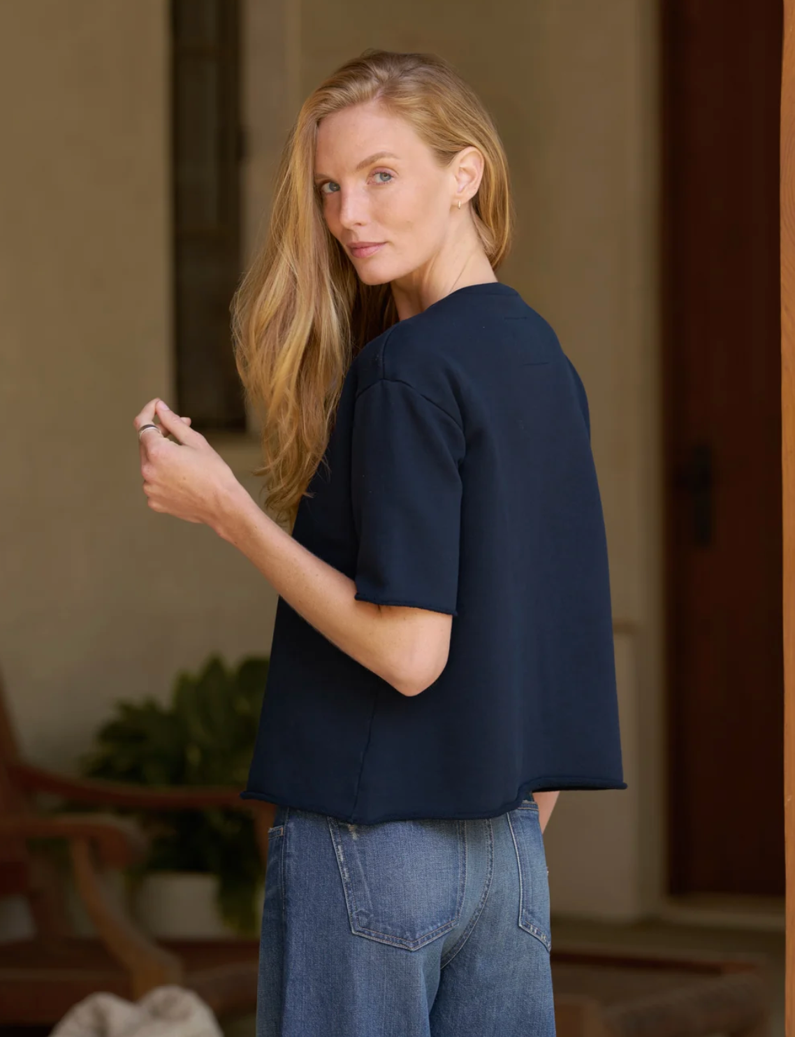 PERRY TRIPLE TERRY NAVY