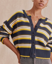 SONOMA STRIPE NAVY SUNFLOWER