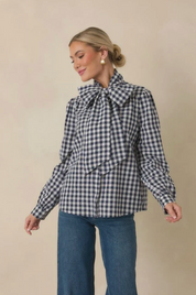 PARKER NAVY CHECKER