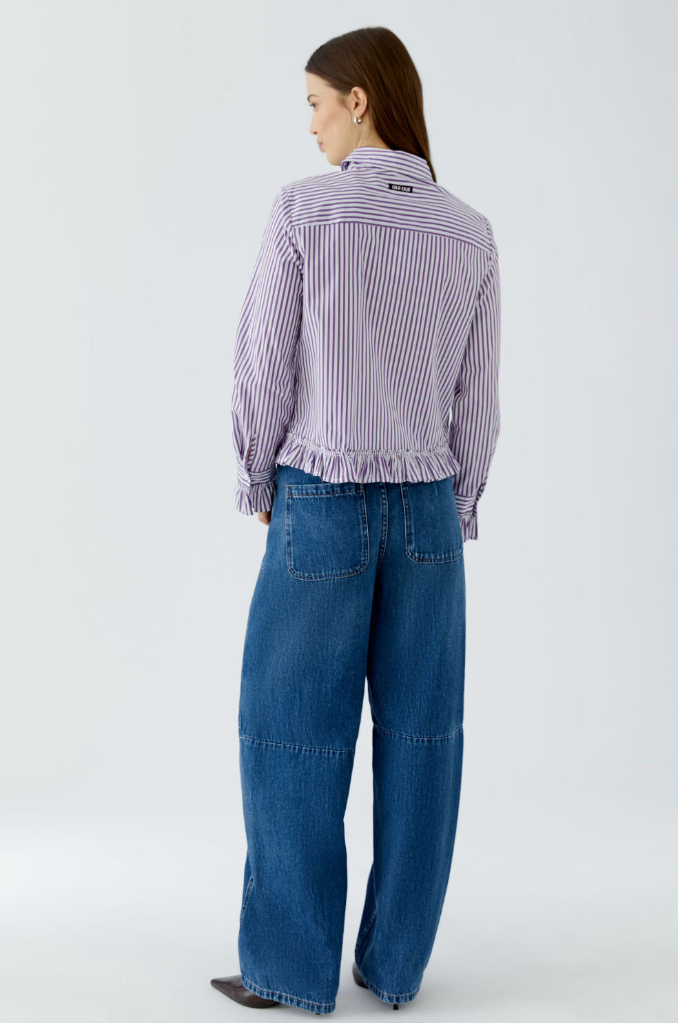 BLOUSE WHITE VIOLETT