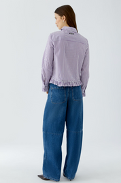 BLOUSE WHITE VIOLETT