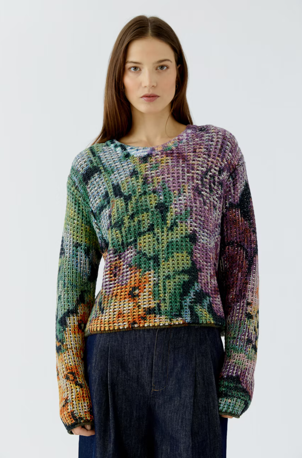 SWEATER LILAC YELLOW