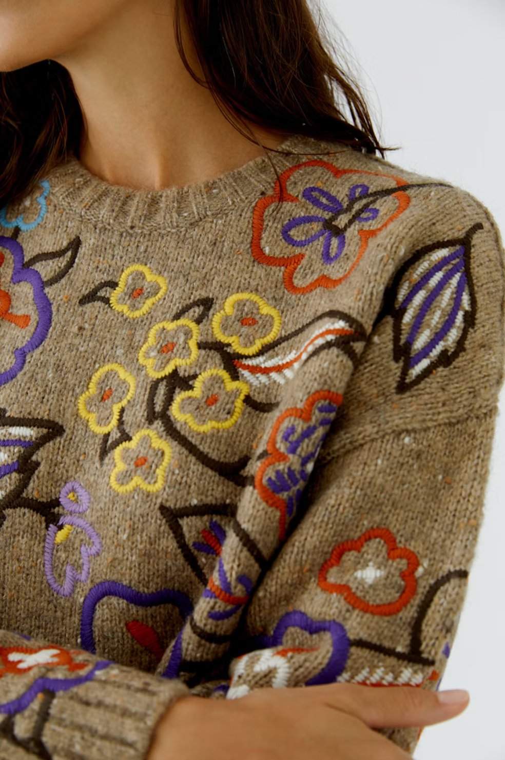 SWEATER CAMEL VIOLET
