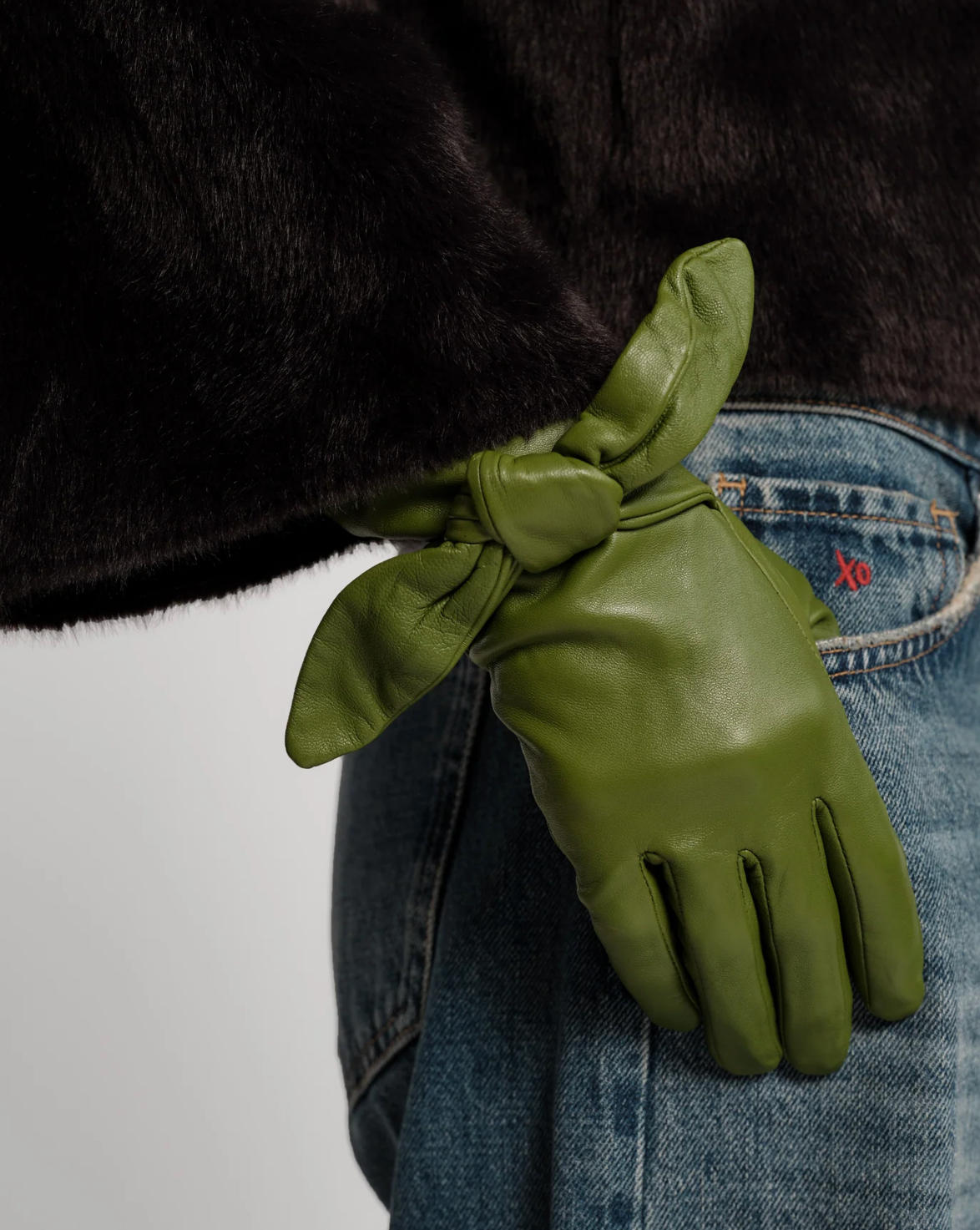 BOW GLOVE GREEN